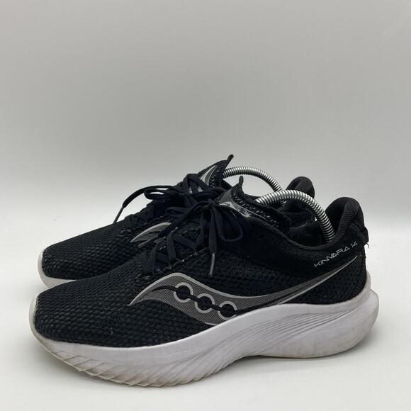 Womens Size 10 Saucony Kinvara 14 Black Running Walking Athletic Sneakers Shoes - Picture 4 of 10